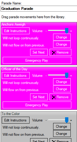 Parade format example